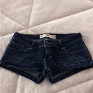 Abercrombie & Fitch Dark Blue Denim Shorts